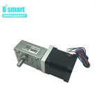 A58SW-42BY 12Volt DC Stepping Geared Motors 24V Worm Stepper Gear Motor Reduction Motor High Torque Synchronizable Self-locking
