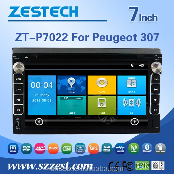 Car Display For Peugeot 307 Multimedia Auto Radio With Rearview Camera Radio  - Buy Car Display For Peugeot 307,For Peugeot 307 Multimedia,For Peugeot  307 Product on 