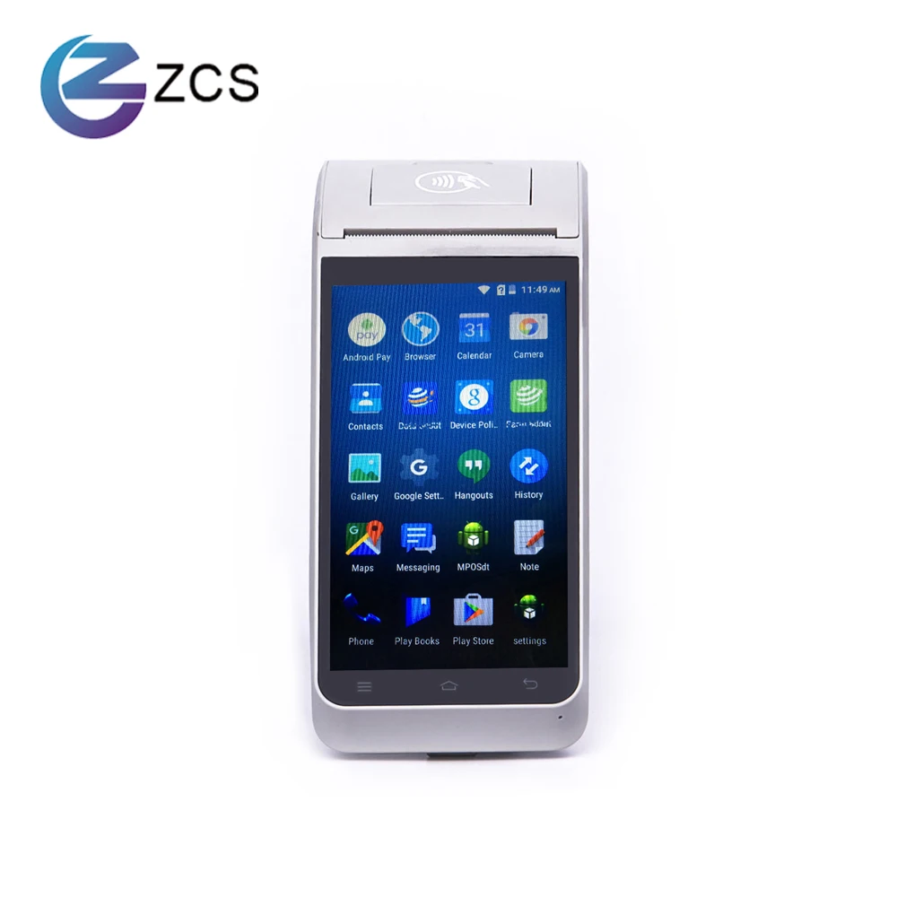 Z91プログラム可能な5.5インチAndroidモバイルPOSマシン