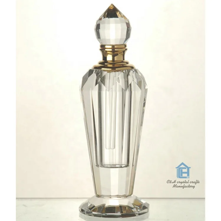Custom Personalized Empty Crystal Decorative Crystal Perfume Fragrance  Oil Attar  Bottle for Women
