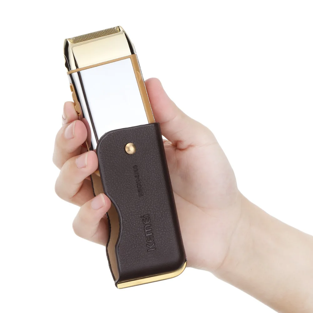 Kemei 5700  Reciprocatory Rechargeable Mini Electric Leather Shaver High End Gift