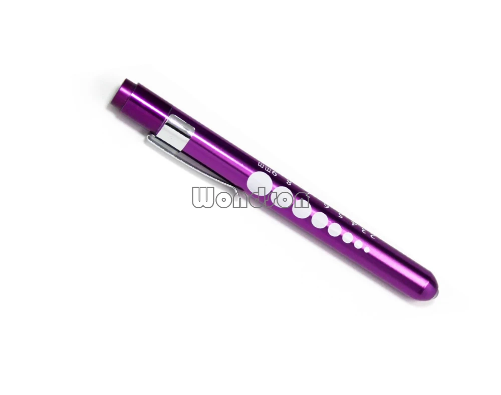 Ручка для диагностики и медицинской помощи легкий фонарик карманный со шкалой