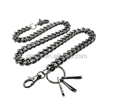 thick biker wallet chain