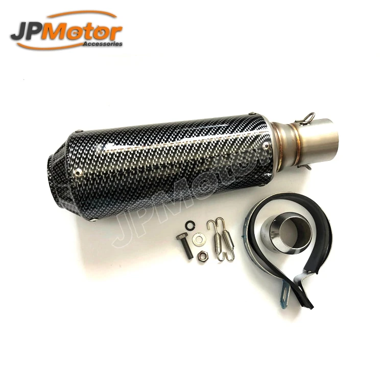JPMotor Универсальный углеродного волокна скутер глушитель мотоцикл