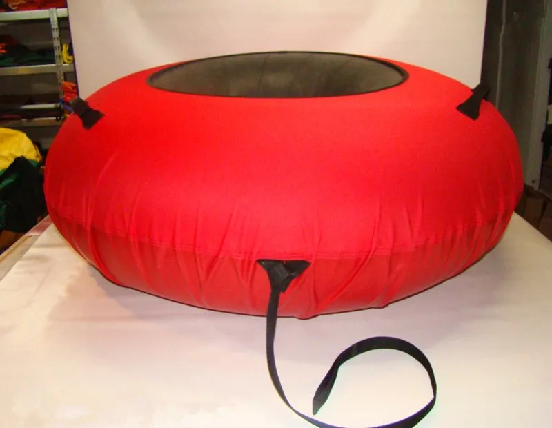 Красная надувная большая снежная трубка холодностойкая Лыжная для детей и