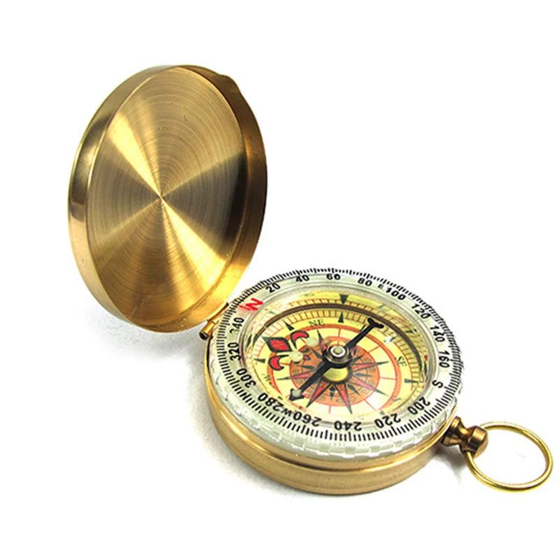 LiangGui Survival Compass Highest Quality Survival Gear Compass for Hiking/ Camping Glow in the Dark Military Compass 