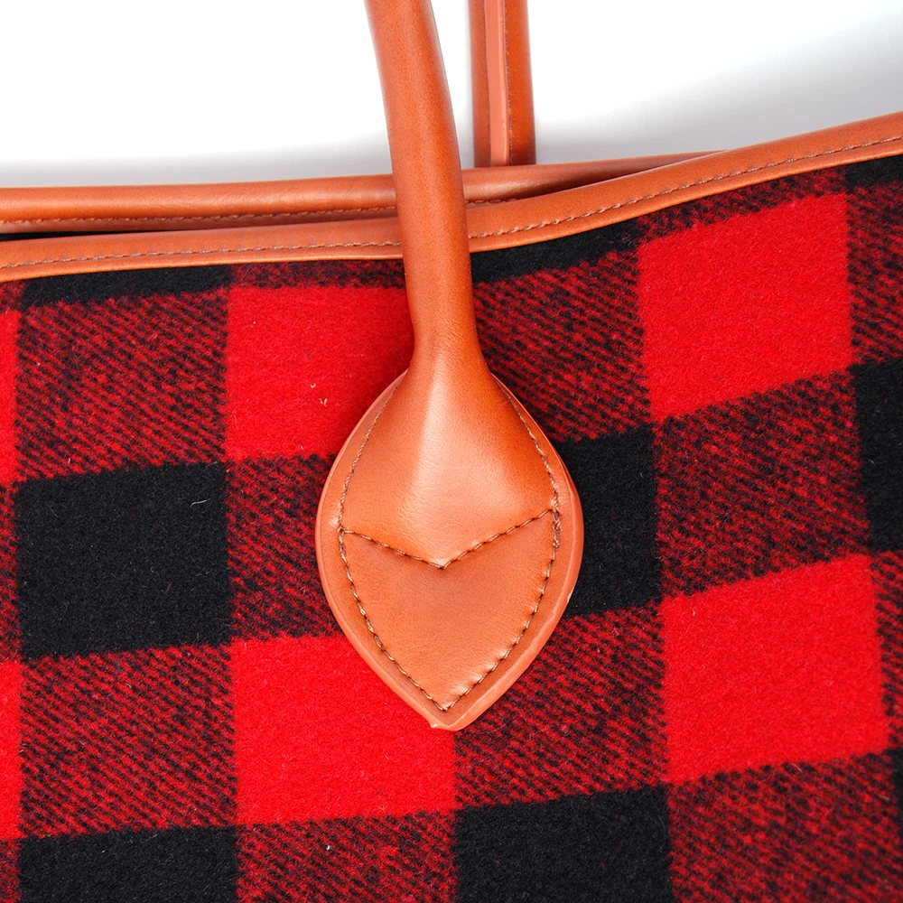 Shop Our Red/black Buffalo Plaid Tote Perfect for Women
