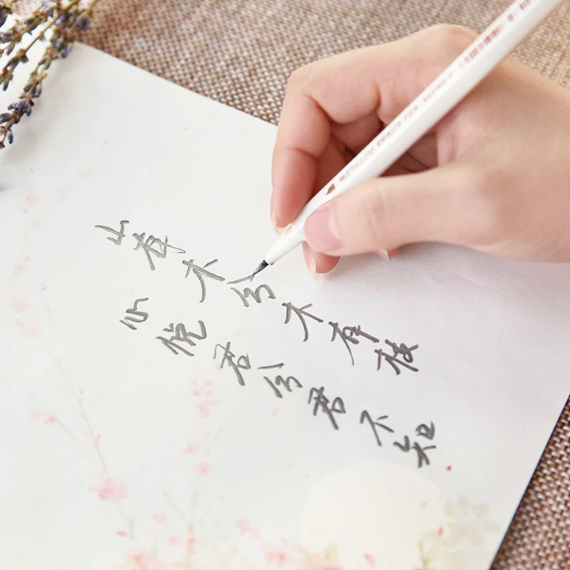 10 оптовая продажа китайских приманок, Студенческая Канцелярия 10 видов цветов чертежная ручка цветные кисточки ручка