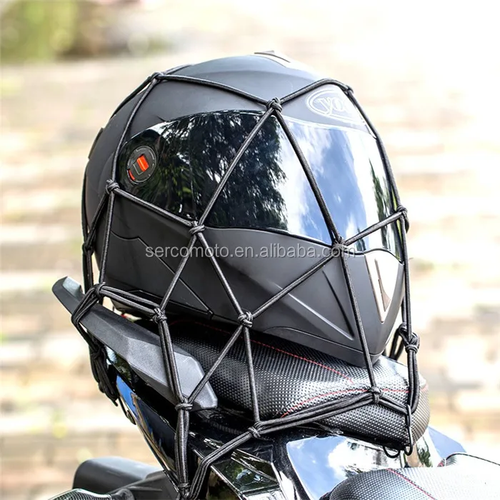 cargo net for motorcycle helmet