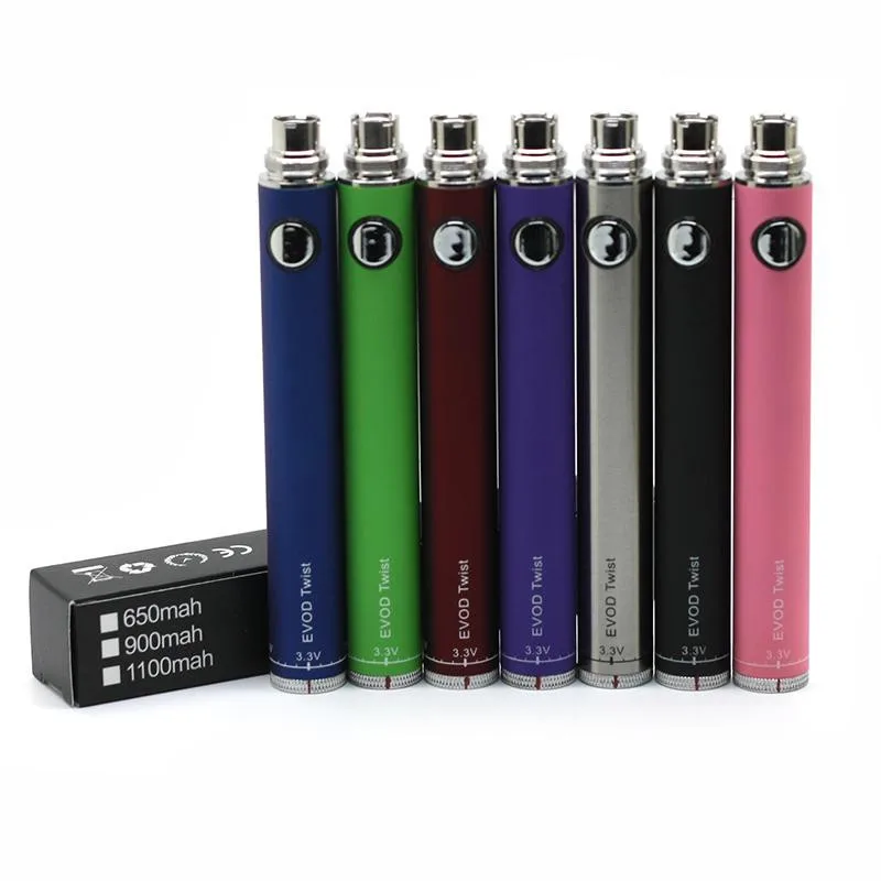Оптовая продажа alibaba express evod twist 1100 1300 mah батарея evod twist