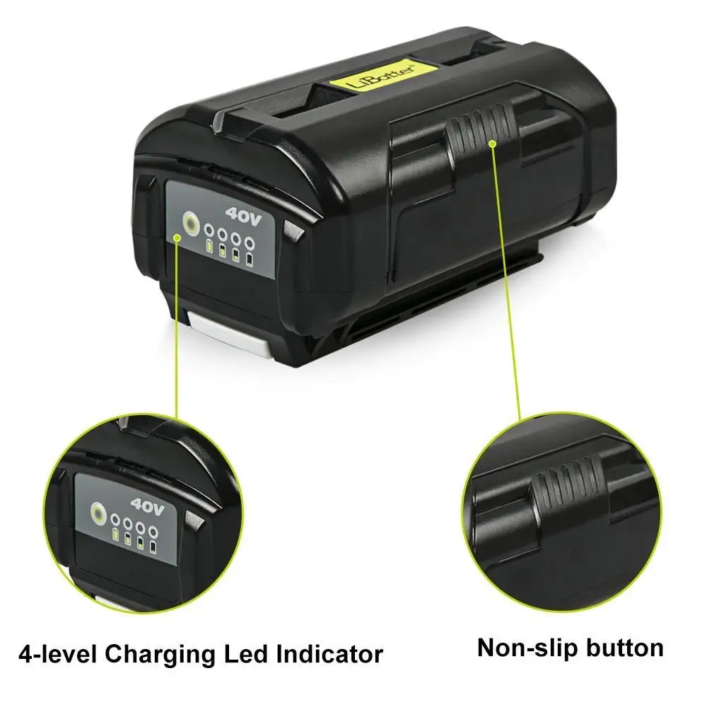 Сменный литий-ионный аккумулятор для Ryobi 36 В/40 в, замена Ryobi 36 В, максимальная мощность/40 В литий-ионный