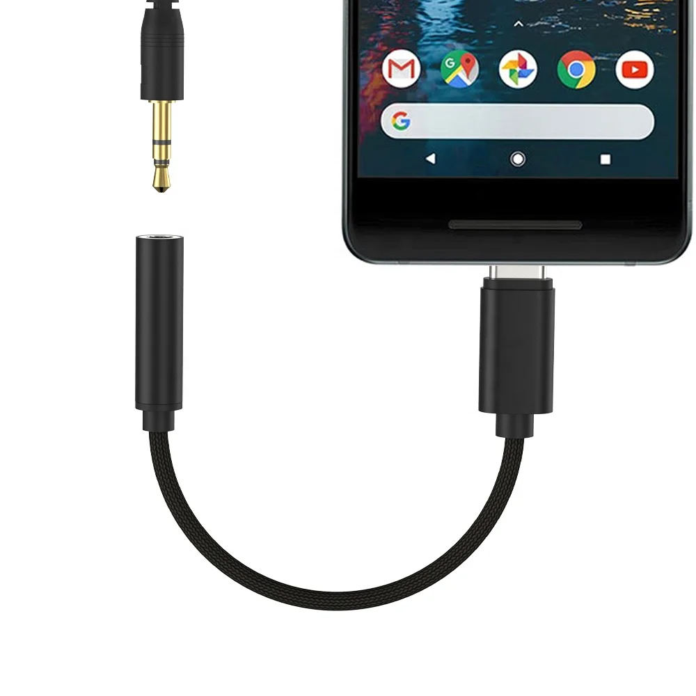 Alibaba Оптовая продажа цифровой DAC аудио кабель высокого разрешения чип USB-C Тип c до 3,5 мм адаптер для ипэур pro Google Pixel