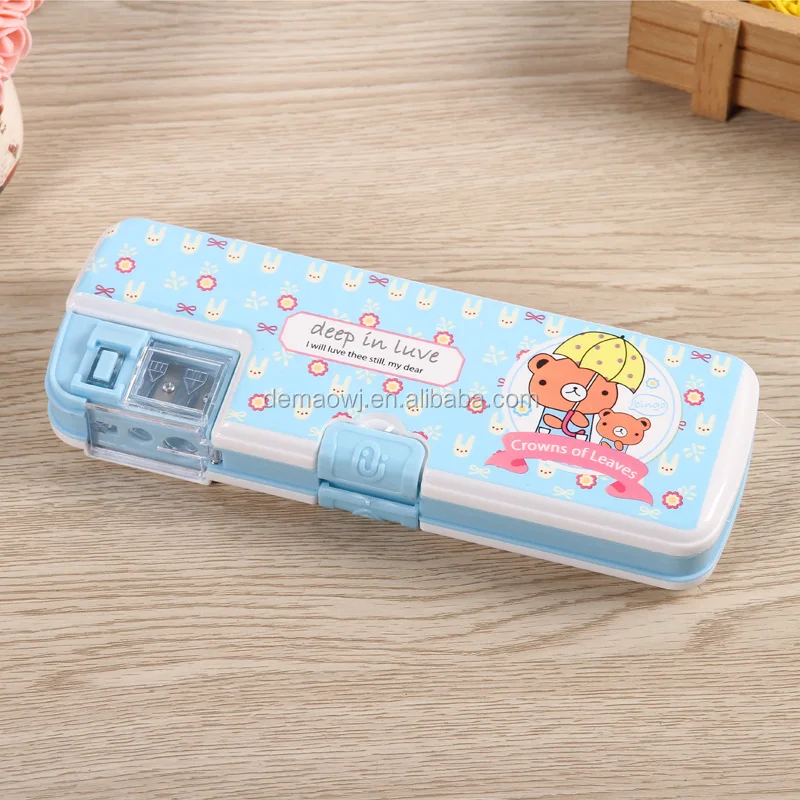 hard plastic pencil box