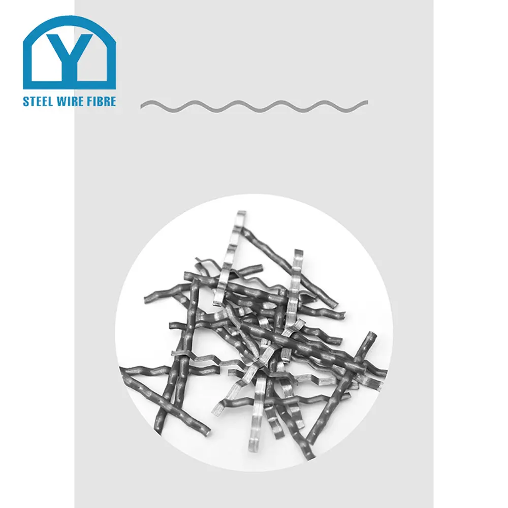 Волнистые волокна стали для армирования