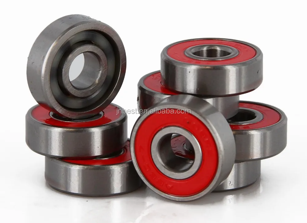 Aopin 606ZZ Ball Bearings ID 0.23 X OD 0.67 Inch Double Iron Sealed Miniature, Supporting Radial And Axial Loads, Applicable For Skateboards Bearing