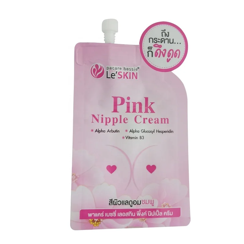 Custom Logo Small Packaging Sample Liquid Facial Cream Cosmetic Spout Pouch