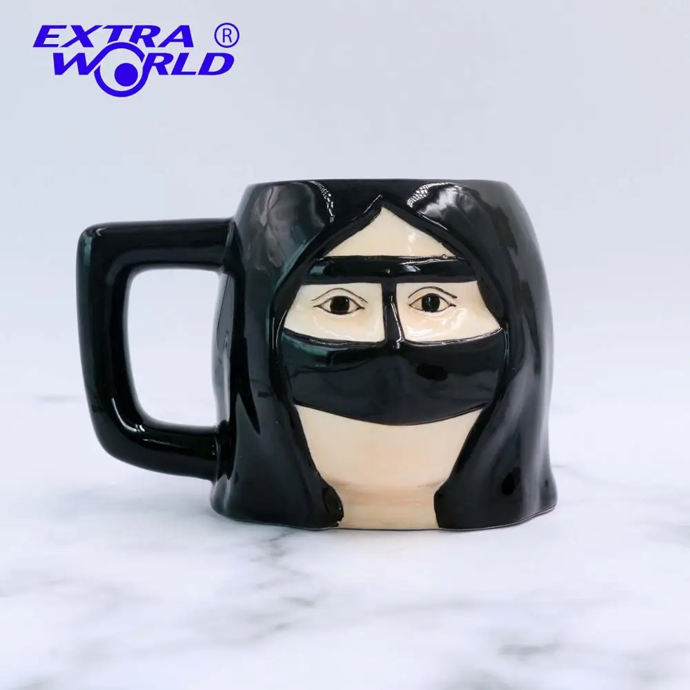 Custom Hand Painted Abu Dhabi Souvenir Handmade Mug Ceramic Mug Supplier in  Dubai Manufacturer