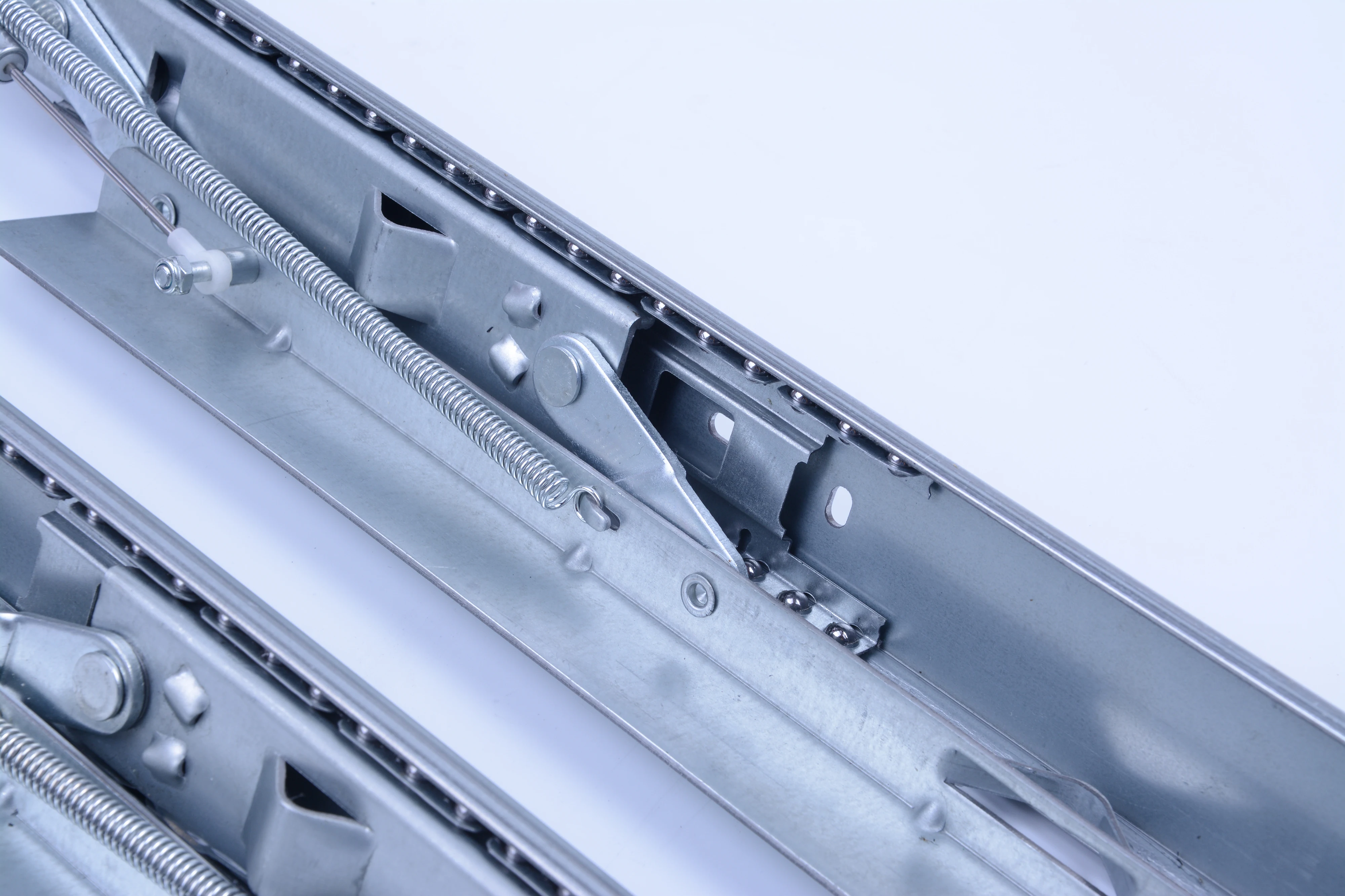 Best Quality Automatic Lifting Spring Slide Undermount Slide Rail Metal Dining Table Extendable Pull Out Mechanism