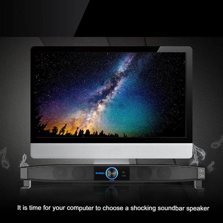 OEM Portable USB Mini Multimedia Speaker Stereo Computer Tablet Soundbar with Headphone Mic Jack for CE FCC ROHS