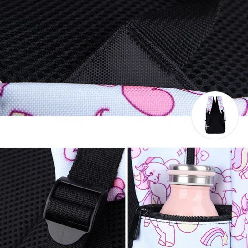 Digital Printing Cute School Bag Unicorn Backpack For Students