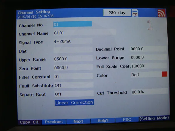 Pressure Flow and Temperature Paperless Recorder