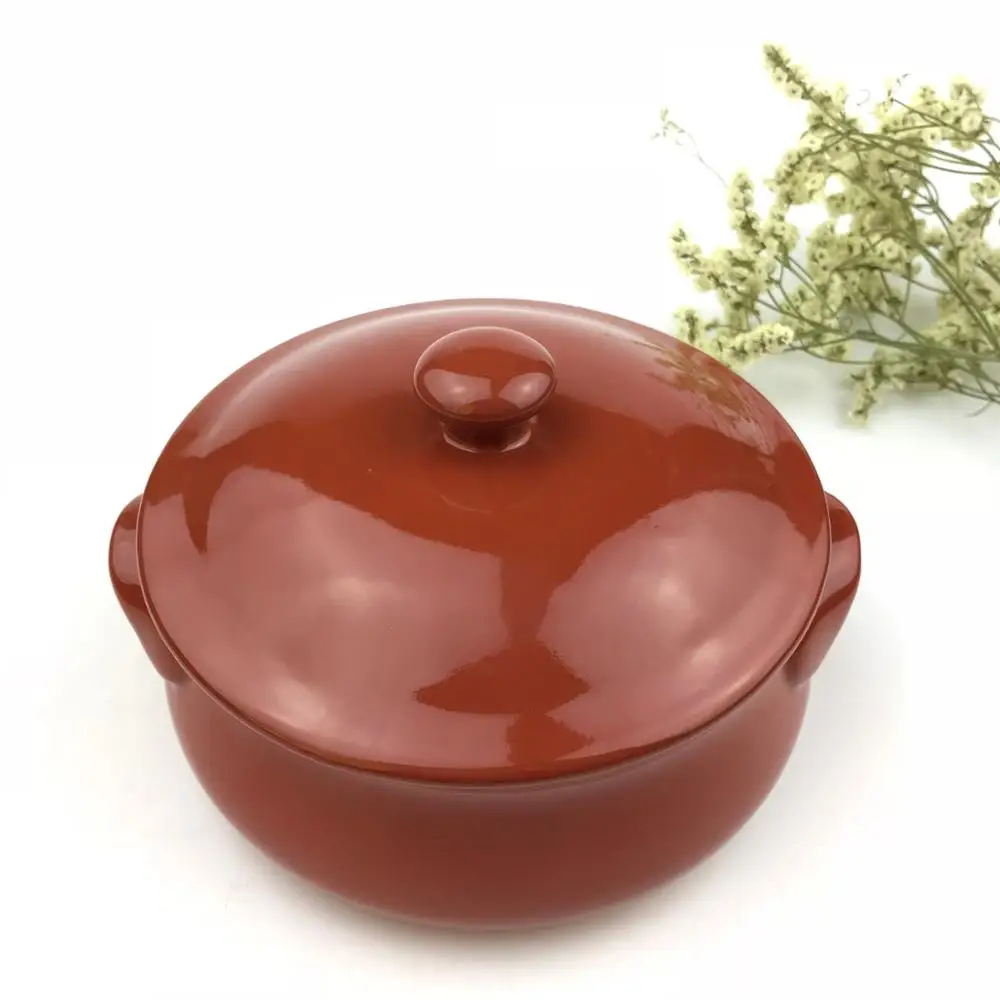Copyright Applied Stoneware Terracotta Cooking Pot Cooking Pan Sets With Lid and Handle for Kitchenware