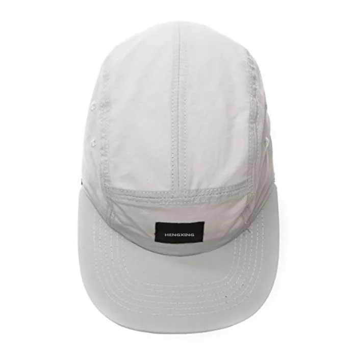 Классическая белая шапка папы винтажная Кепка на заказ с 5 панелью кепка для лагеря легкая Нейлоновая и