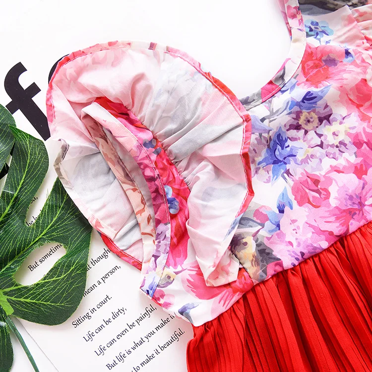 Девушка с рюшами Махаон платье с печатных детские брюки