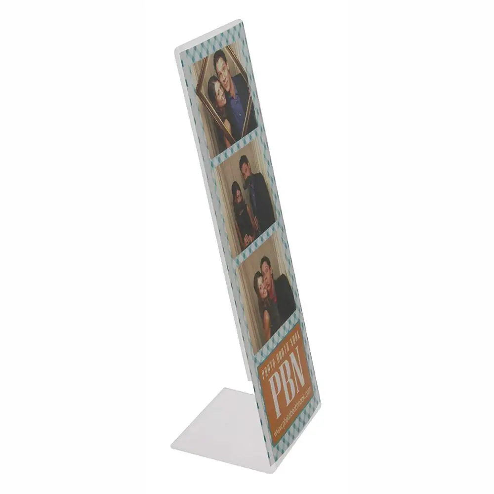 100 acrylic Photo Booth Frames with Inserts 2x6 acrylic slanted L photo strip 