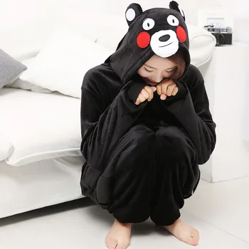 Factory directly sell anime cartoon Kumamon animal design pattern bear pajamas