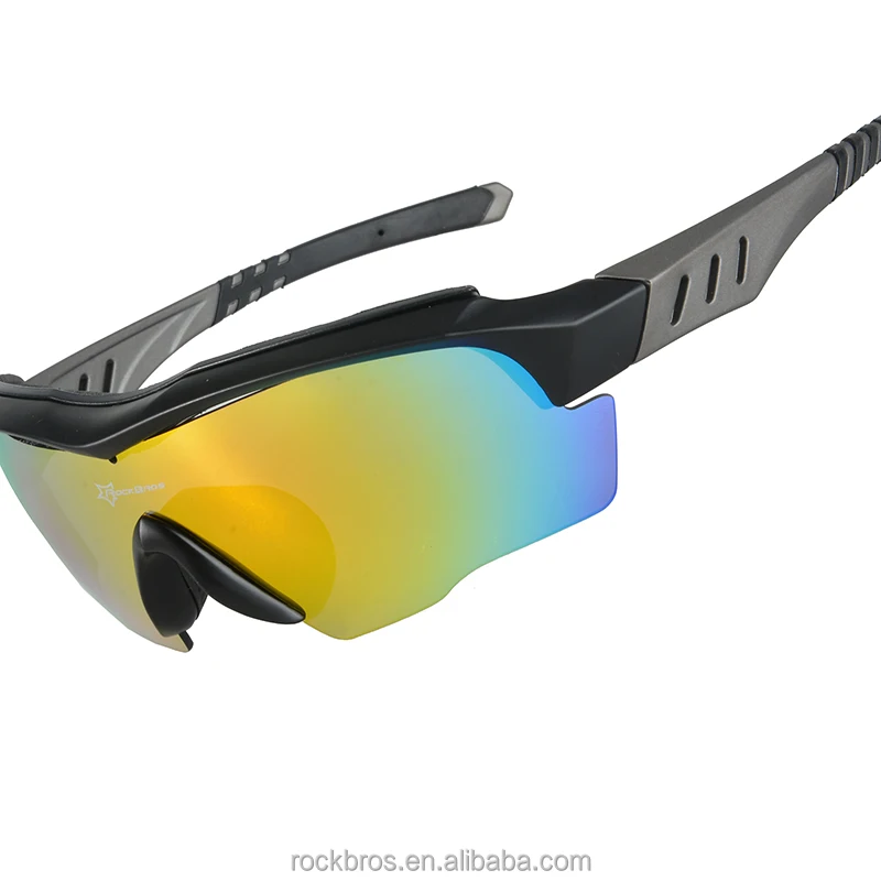 ROCKBROS Polarized Sunglasses Outdoor Cycling Eyewear Goggles UV400 with 3 Lens 