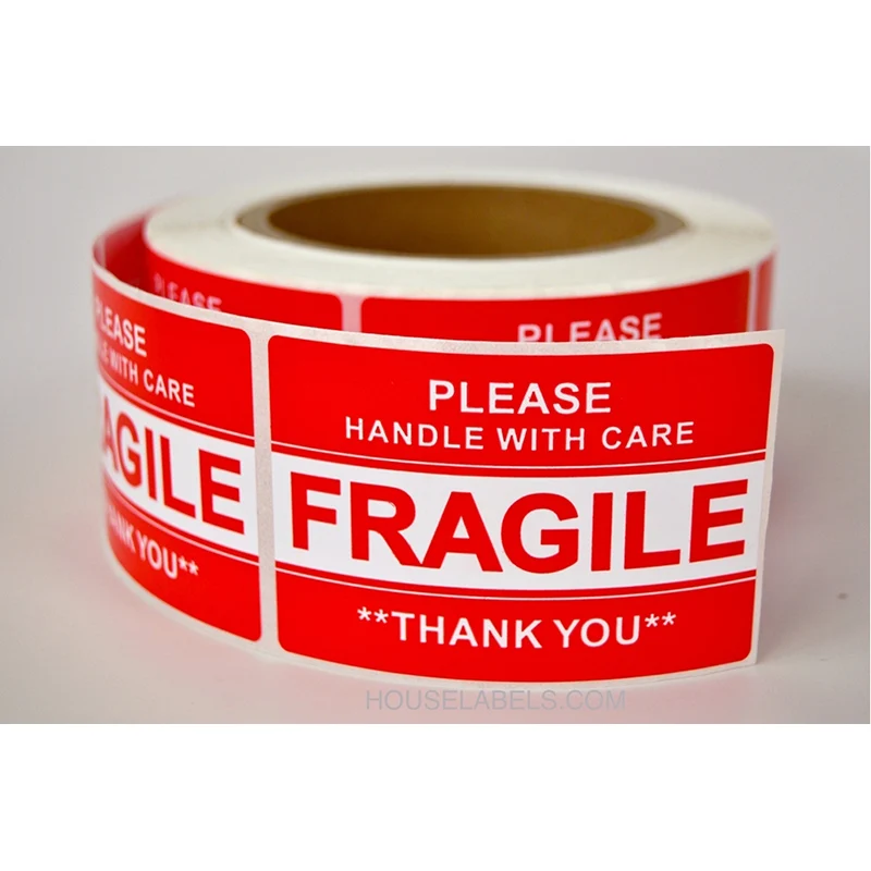 Fragile Please Handle With Care Glass Shipping Labels Buy Shipping Mark Labels Shipping Warning Label Care Label Product On Alibaba Com