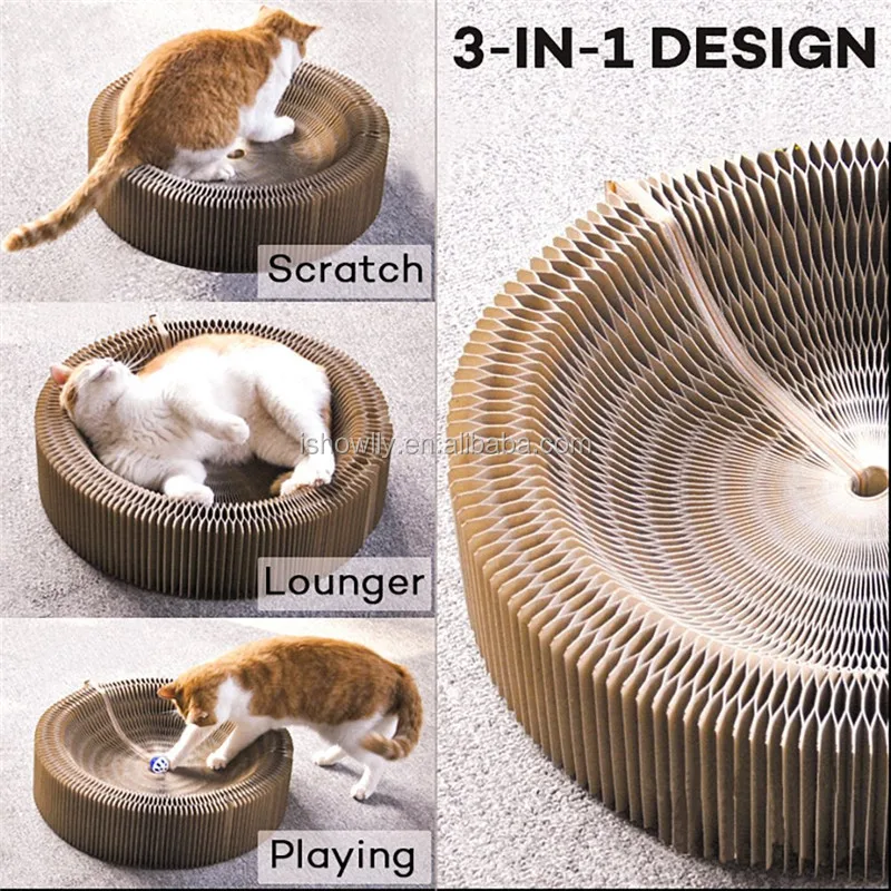 cardboard cat scratcher bed