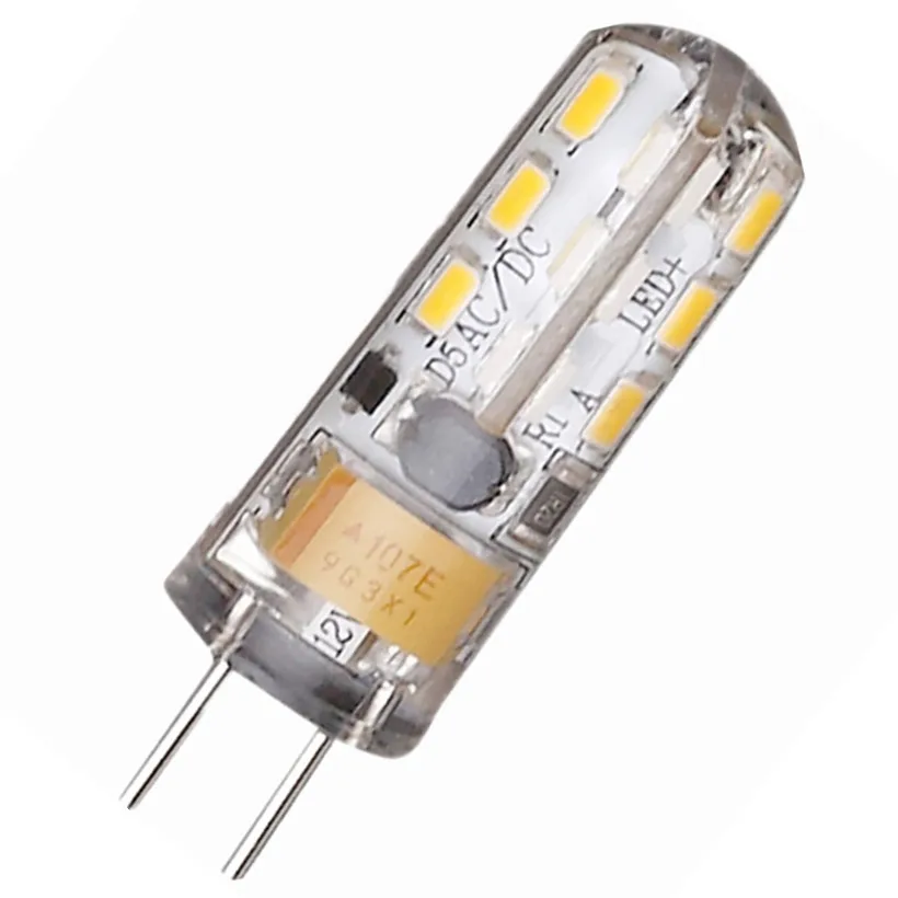 1pc G4 2W 24-SMD 3014 LED cool white Light Bulb DC 12V