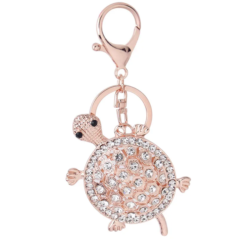 sea turtle rhinestone crystal charm pendant purse key chain