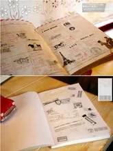 Classic retro style transparent diary decoration emoji Stamp stickers Stationery Sticker Z918