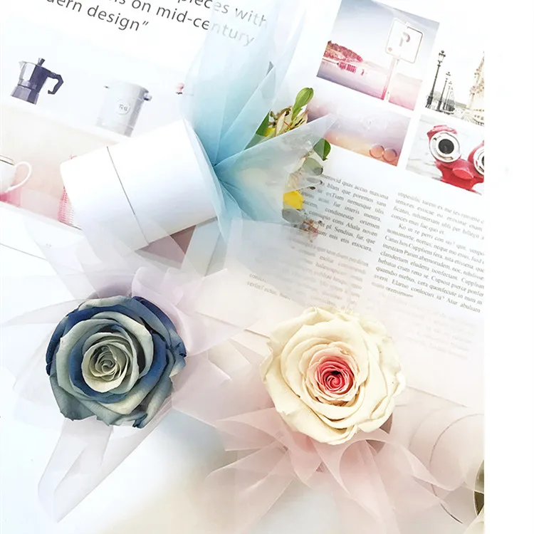 Мини-ведро для цветов с логотипом на заказ оптовая продажа одноцилиндровая коробка одиночная розовая черная картонная круглые подарочные