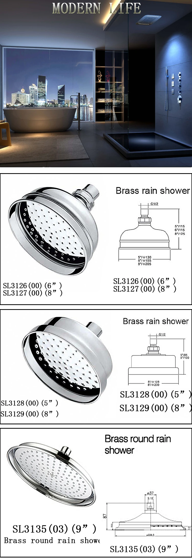 Traditional Brass Rain Shower manufacture