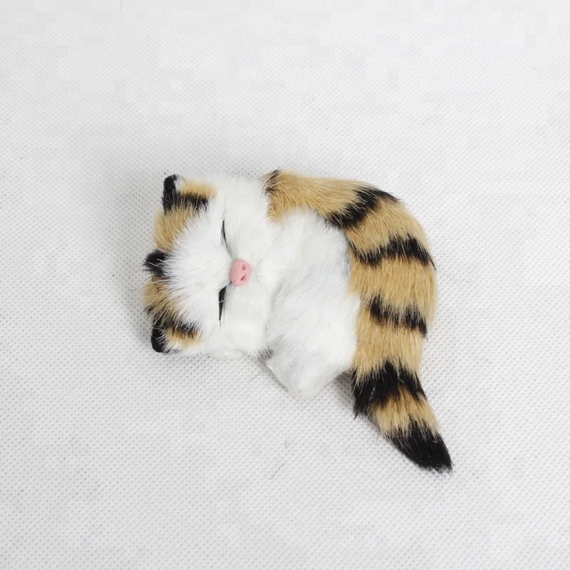 stuffed sleeping cat
