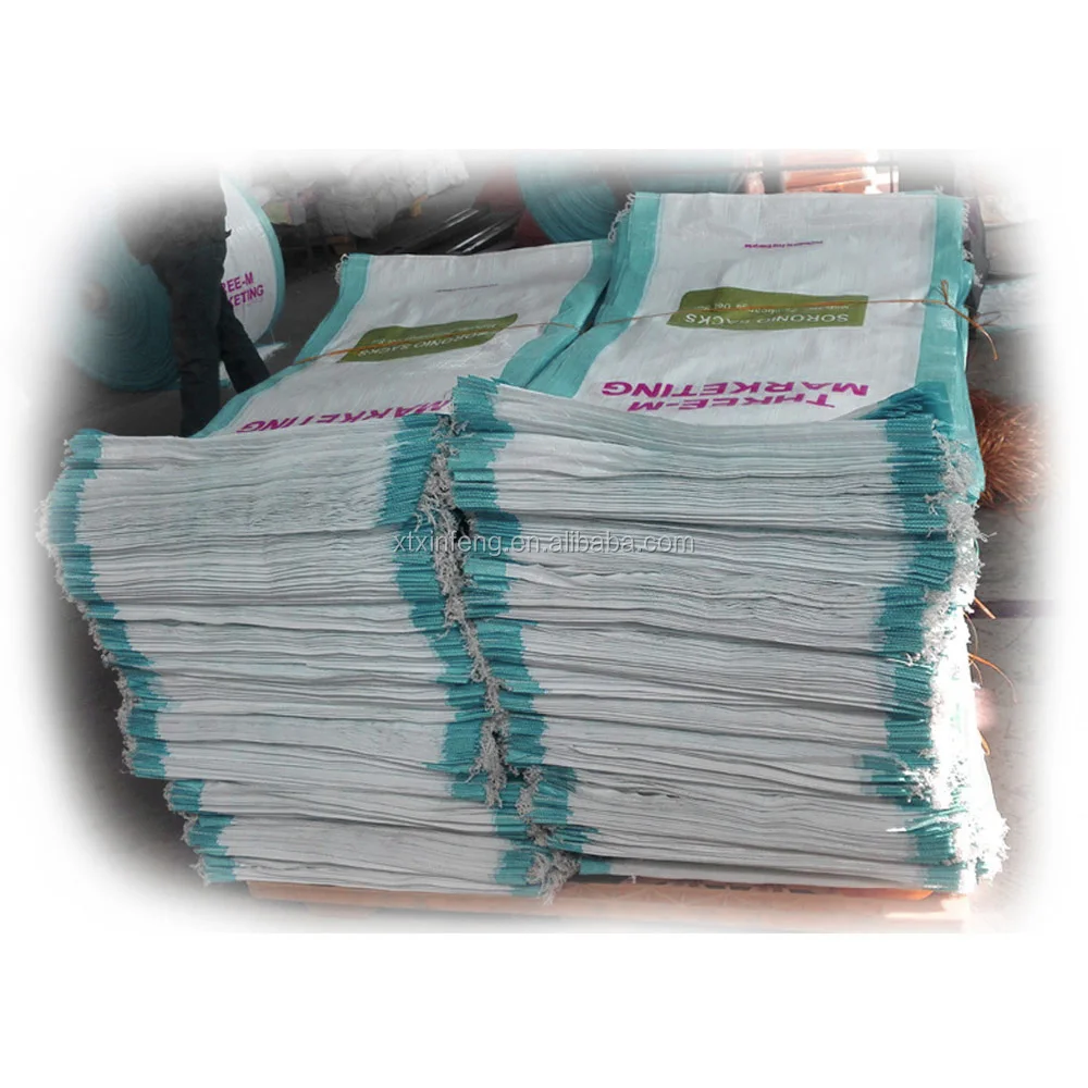 Economical PP 50 kg wheat flour sack packing bags for sale