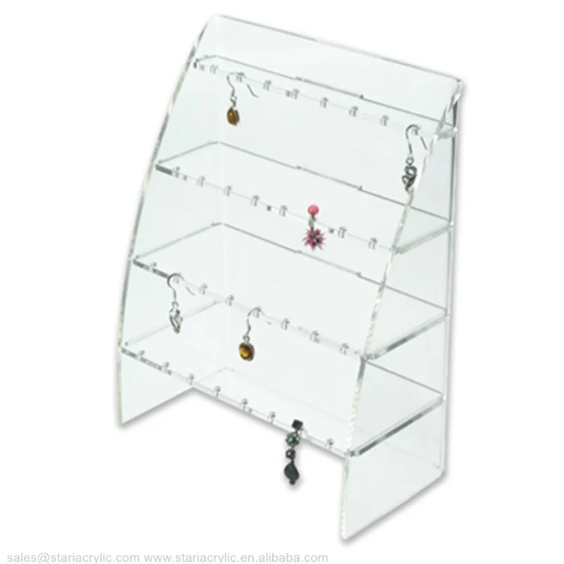 Wholesale Customized Rectangle Acrylic Jewelry Display Stands