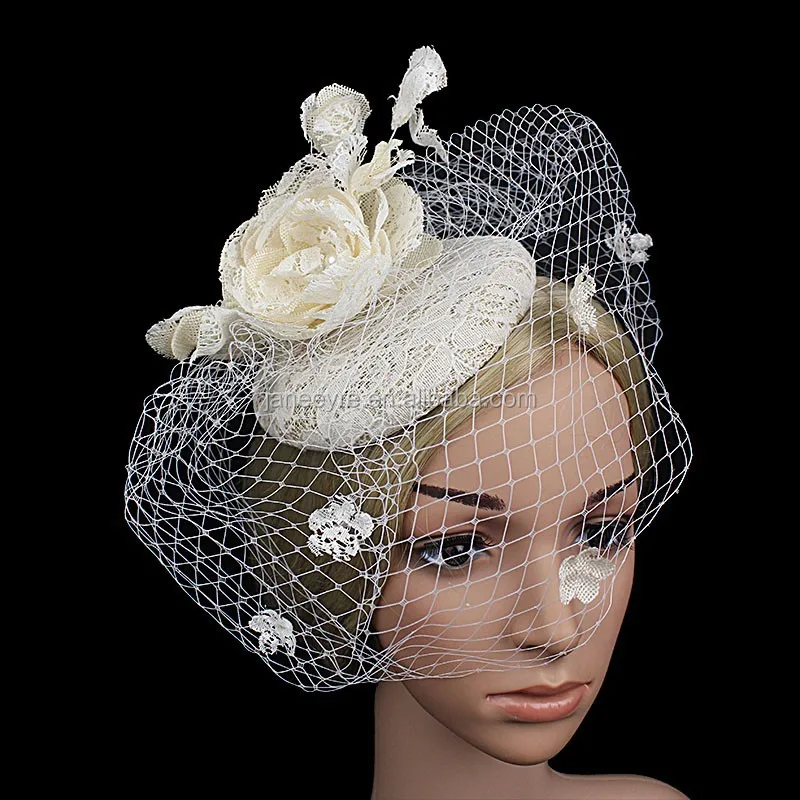 Frcolor Cappello Di Fascinator, Cappello Di Feltro Da Cerimonia Nuziale Del Partito Di Cerimonia Nuziale Per Le Donne - Foto 7