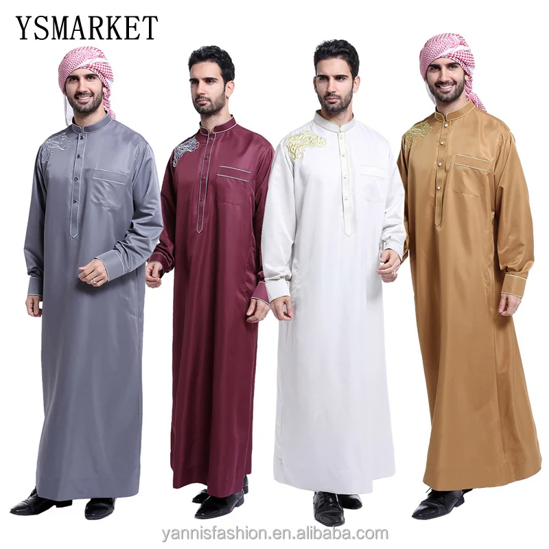 Musulman Arabic Abaya Long Sleeve Dress Arabe Saudi Arabia Islamic Clothing  Fashion - Buy Muslim Men Clothes,Pakistan Islamic Abaya,Arab Jubba Thobe  Product on 