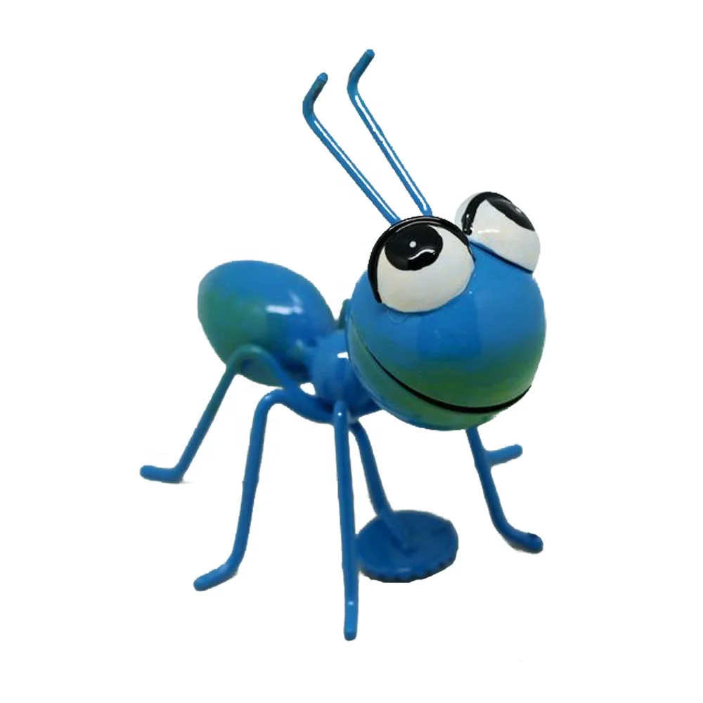 3D Animal Sculptures Metal Ant Figurines Decor