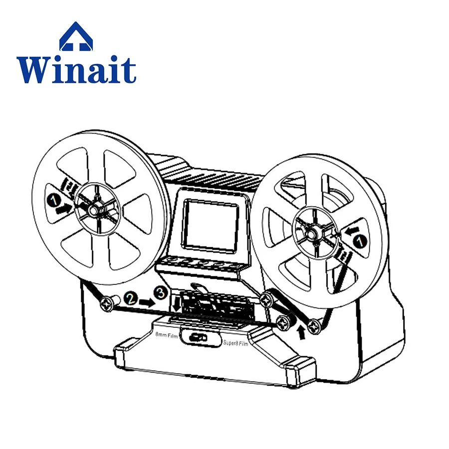 Winait 8mm and Super 8mm Roll Film Scanner - AliExpress