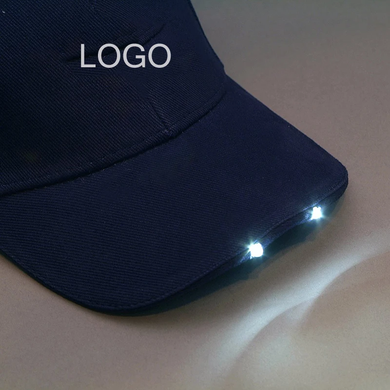 running cap with light