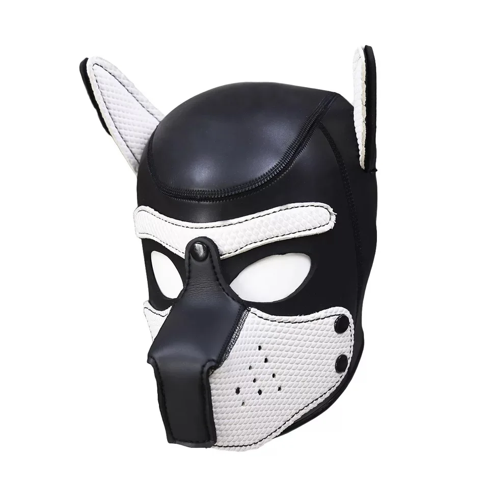 Halloween SM Maschera Da Cucciolo Per Adulti In Neoprene – Unisex, Regolabile, Perfetta Per Cosplay E Feste - 4