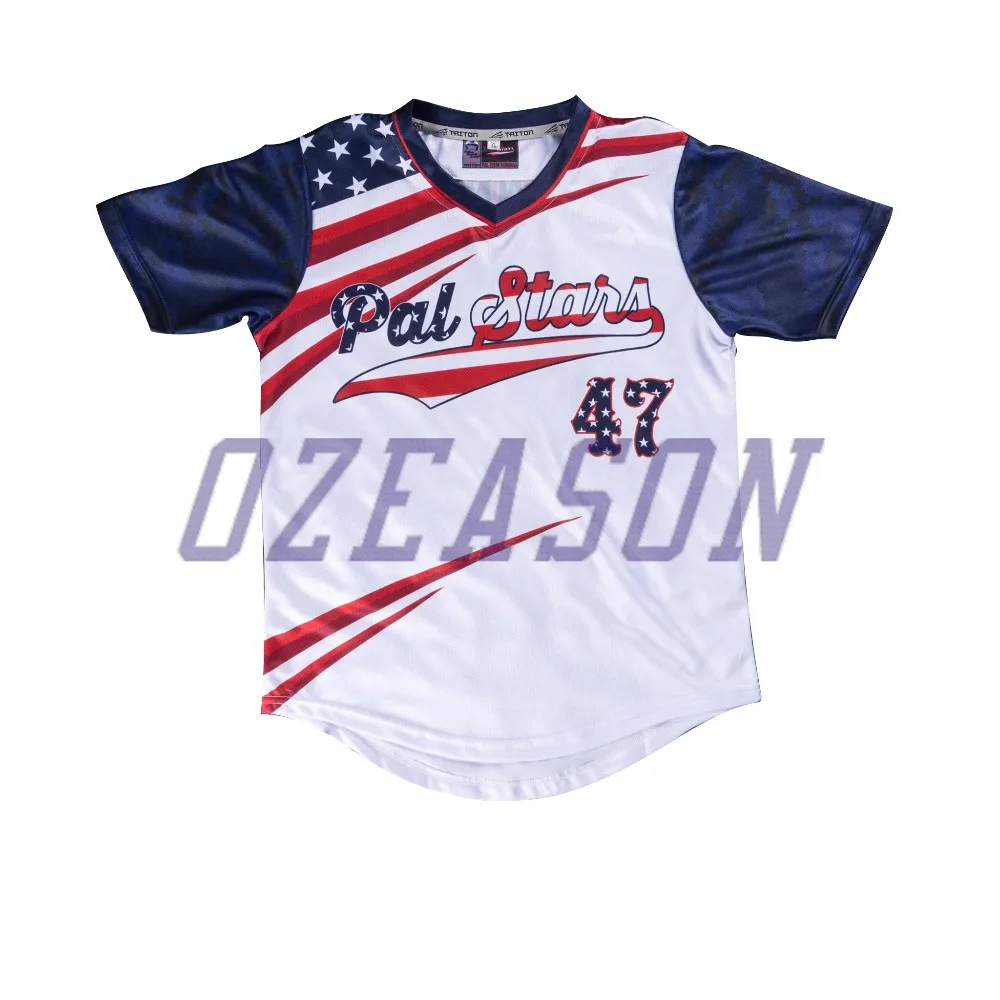 Source New design full dye sublimation american flag baseball