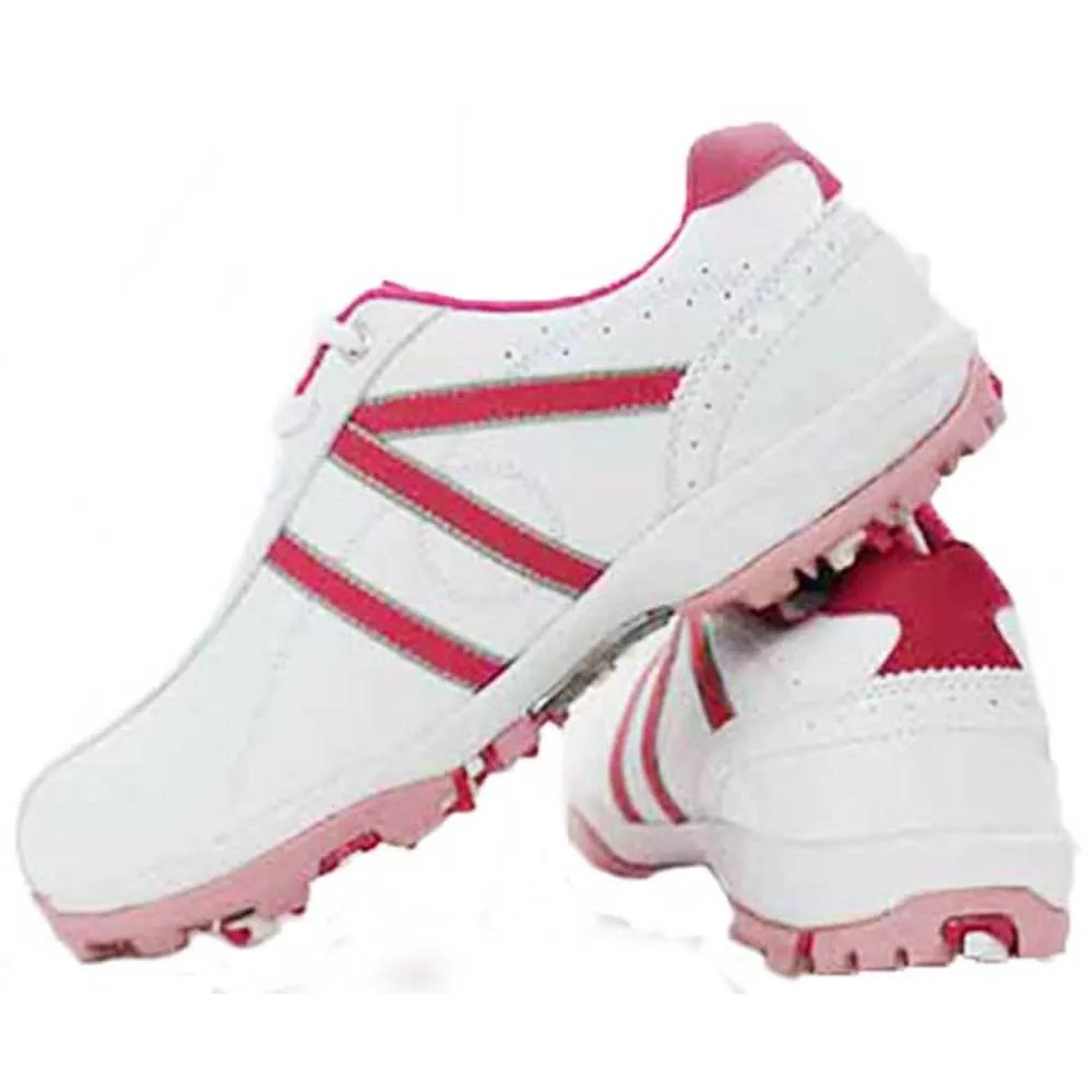 Пользовательский Новый стиль профессиональная спортивная резиновая Розовая обувь для гольфа для женщин