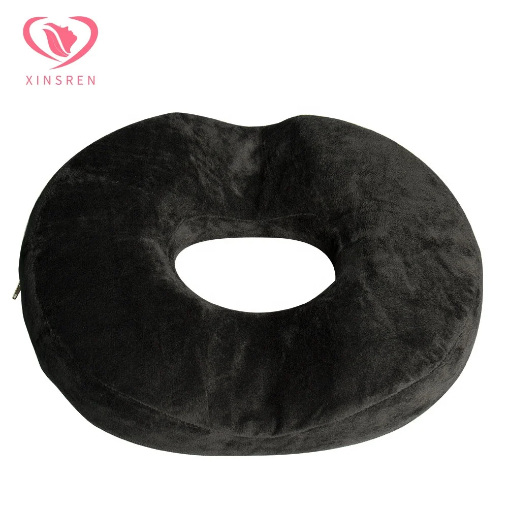 1PC Donut Pillow Hemorrhoid Tailbone Cushion – Large Black Seat